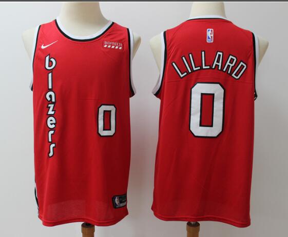 Nike NBA Portland Trail Blazers #0 Damian Lillard Jersey