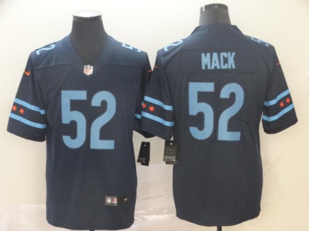 Chicago Bears #52 Khalil Mack Navy Vapor Limited City Edition NFL Jersey