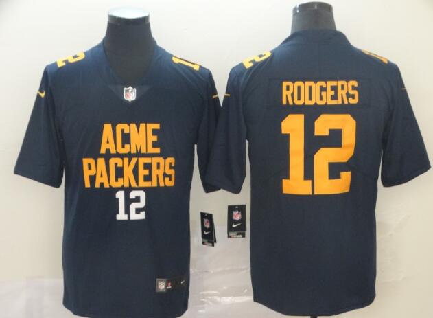 Nike Packers #12 Aaron Rodgers Men Jersey