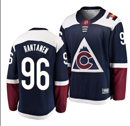 Men's Adidas Colorado Avalanche #96 Mikko Rantanen Navy Blue Alternate Premier Hockey Jersey