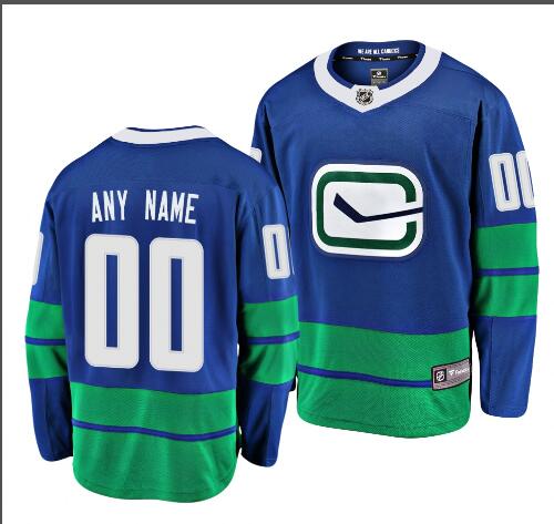 Custom Men's Vancouver Canucks Jersey