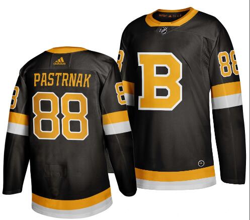 men bruins david pastrnak 2019-20 season alternate black authentic third jersey