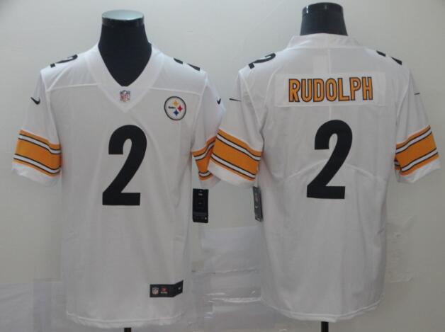 Nike Pittsburgh Steelers #2 Mason Rudolph White Men's Stitched NFL Vapor Untouchable Limited Jersey