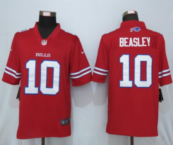 New Nike Buffalo Bills 10 Beasley Navy Red Color Rush Limited Jersey