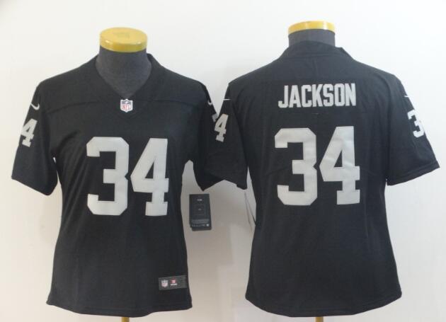 Women Oakland Raiders Bo Jackson Nike Black JERSEY