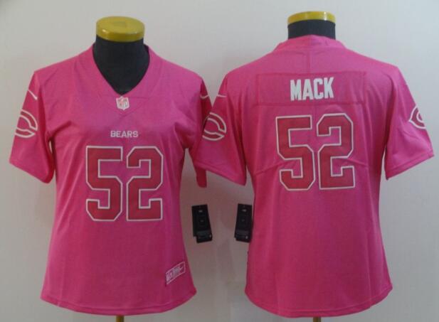 Chicago Bears #52 Khalil Mack  women Stitched Jersey