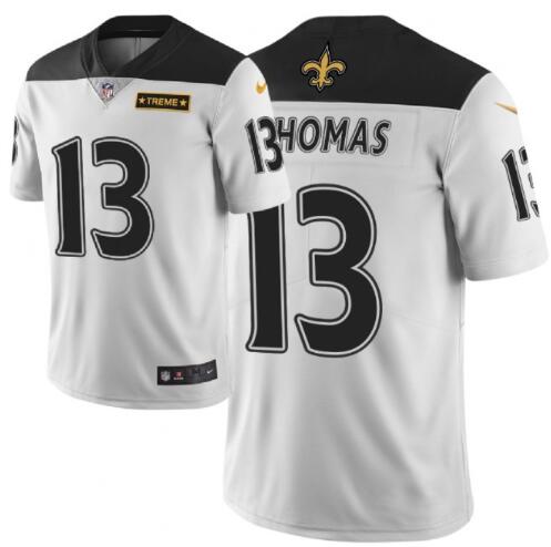 Saints #13 Michael Thomas White Men's Stitched Football Jersey