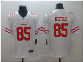 Men Nike San Francisco 49ers 85 George Kittle White Vapor Untouchable Limited Jersey