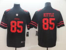 Nike San Francisco 49ers 85 George Kittle Black Vapor Untouchable Limited Jersey
