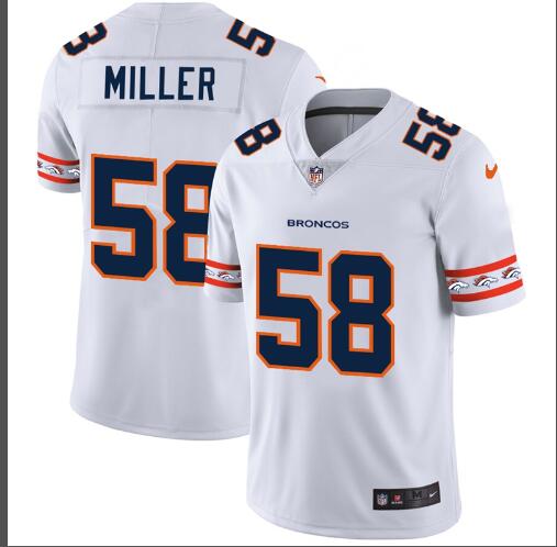 Broncos #58 Von Miller  Men's Stitched Football White Jersey