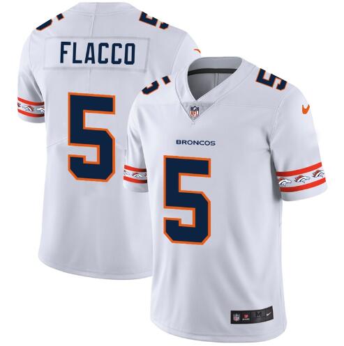 NEW Nike Denver Broncos 5 Flacco white stitched jersey