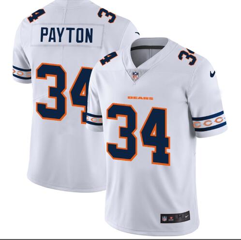 Men Chicago Bears #34 Walter Payton Nike White Team Logo Vapor Limited NFL jersey