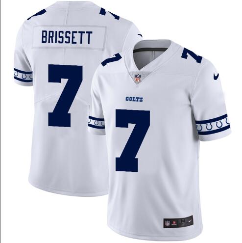 Indianapolis Colts #7 Jacoby Brissett Nike White Team Logo Vapor Limited NFL Jersey
