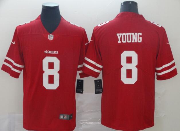Men nike San Francisco 49ers 8 Steve Young red football Jerseys