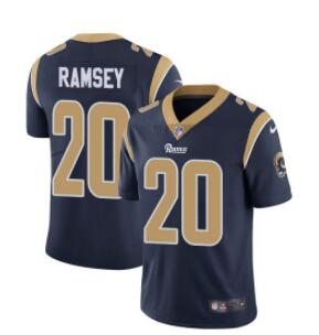 Nike Rams #20 Jalen Ramsey Navy Blue Team Color Men's Stitched NFL jersey