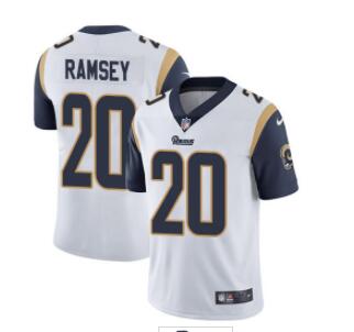 Nike Rams #20 Jalen Ramsey White Men's Stitched NFL Vapor Untouchable Limited Jersey