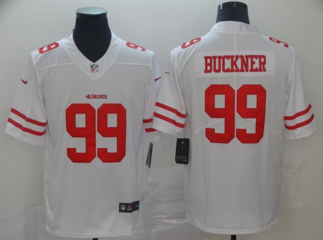 Nike 49ers #99 DeForest Buckner White Stitched Jersey