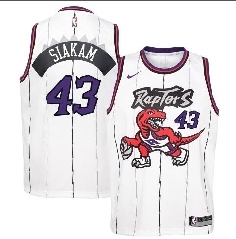 Toronto Raptors Pascal Siakam Nike White Hardwood Classics Swingman Jersey