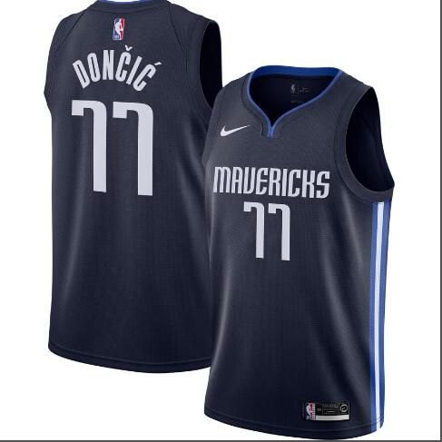 Men's Dallas Mavericks Luka Doncic Nike Navy Finished Swingman Jersey