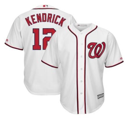 Men's Washington Nationals Howie Kendrick Majestic White Home Cool Base Player Jersey