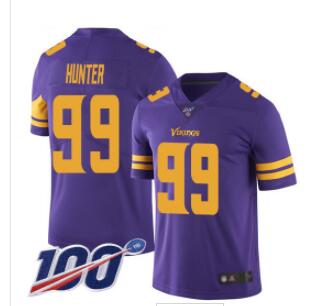 Nike Vikings #99 Danielle Hunter Purple Men's Stitched NFL Limited Rush 100th Season Jersey