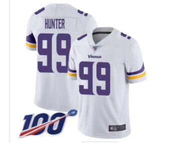 Nike Vikings #99 Danielle Hunter Purple Team Color Men's Stitched NFL 100th Season Vapor Limited Jersey