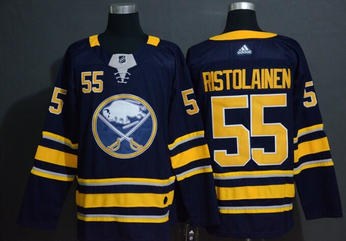 Adidas Sabres #55 Rasmus Ristolainen Navy Blue  Stitched NHL Jersey