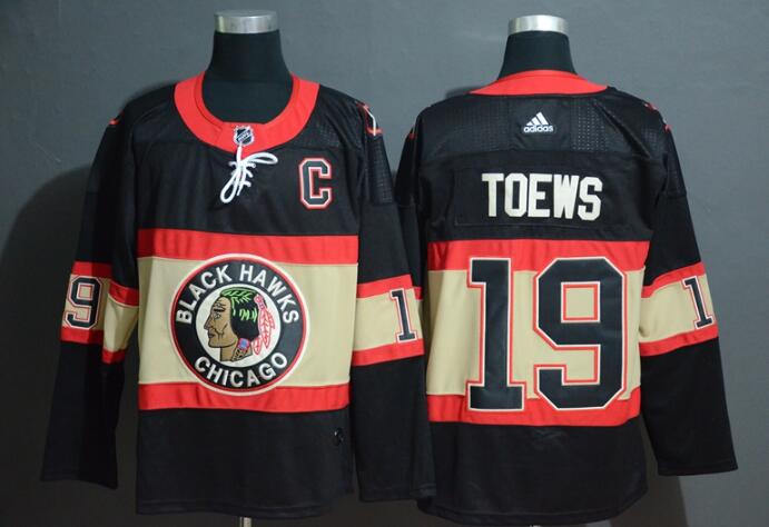 Adidas Blackhawks #19 Jonathan Toews Classtic Stitched Jersey