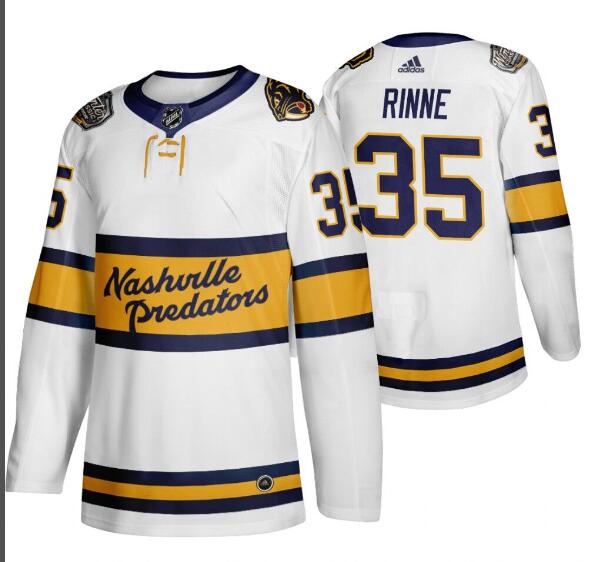 Adidas Men Nashville Predators 35 Pekka Rinne white nhl ice hockey jerseys