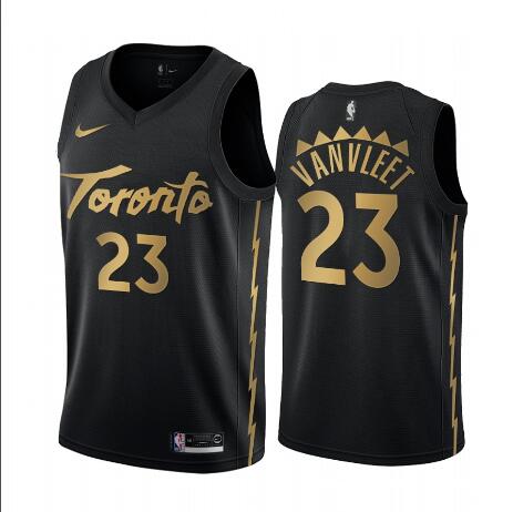 Men's Toronto Raptors Fred VanVleet Black City Edition Jersey