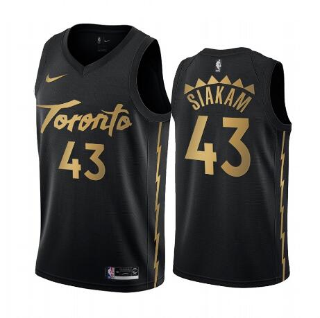 2019-20 New Men's Toronto Raptors Pascal Siakam  Black City Stitched Jersey