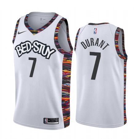 New Men's Kevin Durant Brooklyn Nets #7 Stitch jersey  City Edition