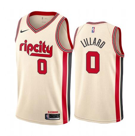 New NBA Portland Trail Blazers #0 Damian Lillard Jersey -City Edition