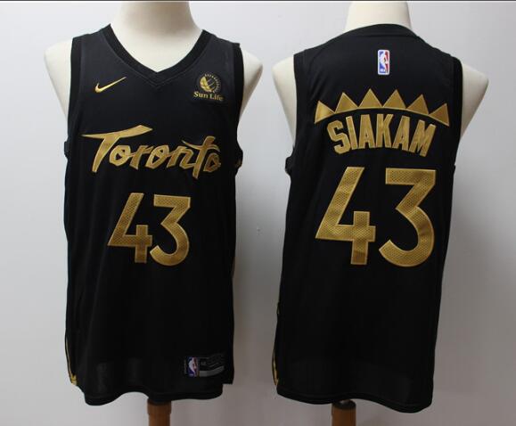 2019-20 New Men's Toronto Raptors Pascal Siakam Black City Stitched Jersey