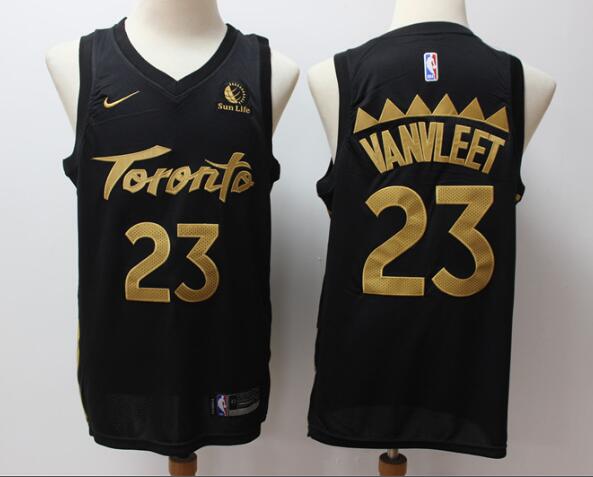 Men's Toronto Raptors Fred VanVleet Black City Edition Jersey