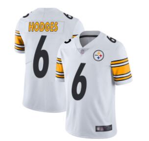 Nike Steelers #6 Devlin Hodges White Men's Stitched NFL Vapor Untouchable Limited Jersey