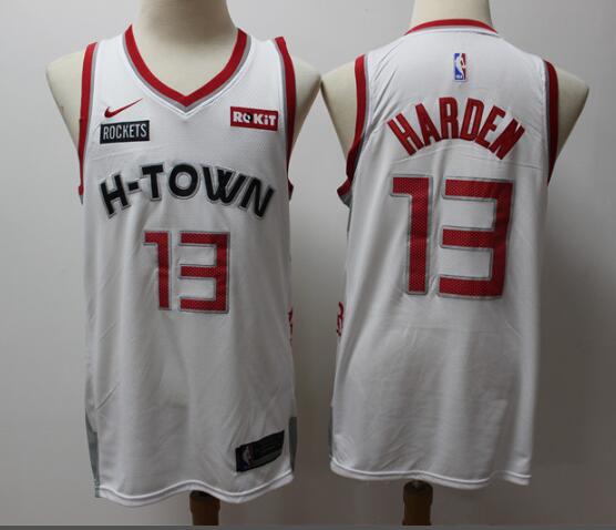 19-20 Rockets 13 James Harden Men's Nike  Jersey City Edition