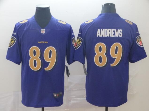 Nike Ravens #89 Mark Andrews Purple Men's Stitched NFL Limited Rush   Jersey