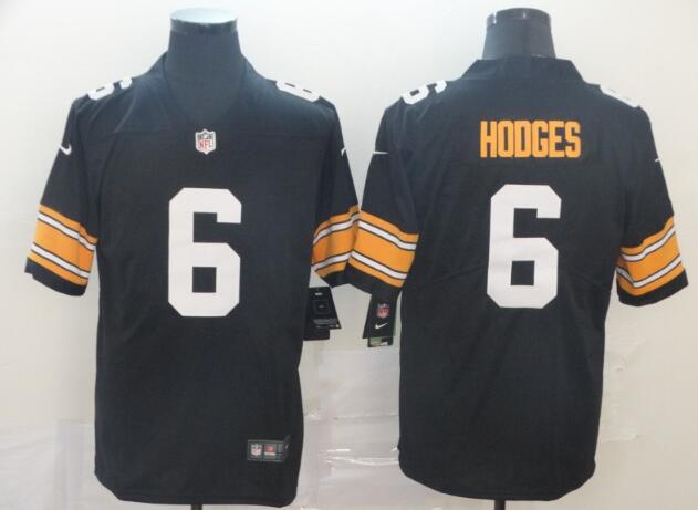 Nike Steelers #6 Devlin Hodges Black Alternate Men's Stitched NFL Vapor Untouchable Limited Jersey