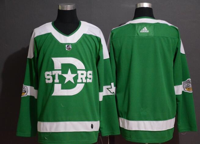 Men's Dallas Stars  Green Stitched Jersey