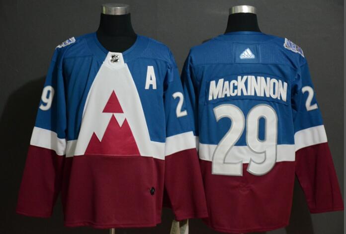 New AD Men's Colorado Avalanche #29 Nathan MacKinnon Stitched Hockey Jersey