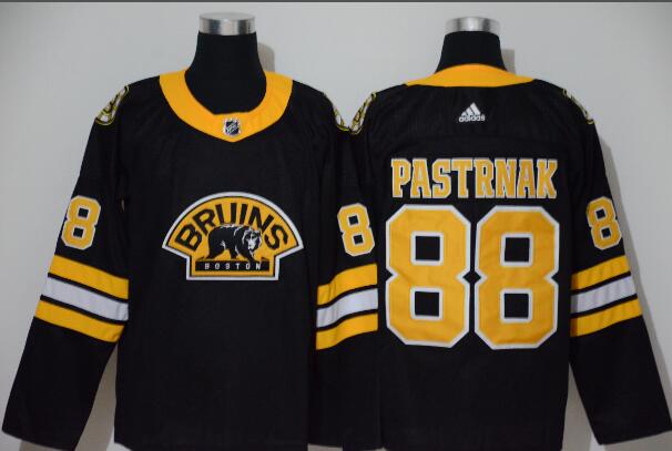 Men's Boston Bruins #88 David Pastrnak Black   Stitched Hockey Jersey