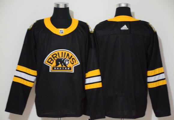 men bruins black stitched jersey