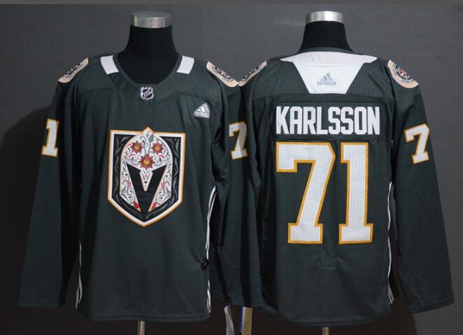 Men's Vegas Golden Knights #71 William Karlsson  Stitched NHL Jersey Latin Version