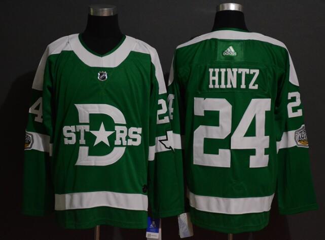 New Roope Hintz Dallas Stars  men's Stitched Jersey  Green
