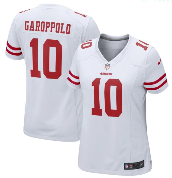 Women's San Francisco 49ers Jimmy Garoppolo Nike White Team Color Game Jersey