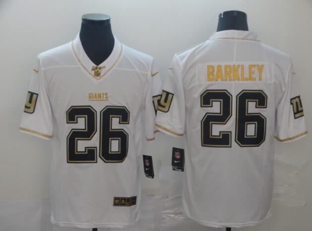 Giants Saquon Barkley  Golden Edition Jersey - White