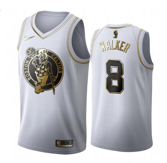 Men Boston Celtics #11 Enes Kanter White 2019-20 Golden Edition Jersey