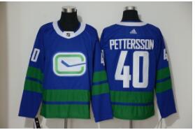 Men's Vancouver Canucks Elias Pettersson Fanatics Branded Royal 2019/20 Alternate Premier Breakaway Player Jersey