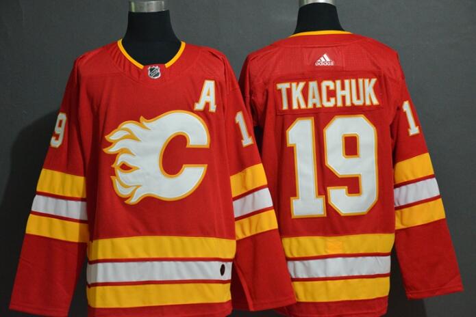 Men's Calgary Flames #19 Matthew Tkachuk  Jersey